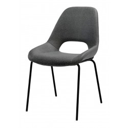 SILLA TAPIZADA SIMONA CON EL RESPALDO ABIERTO