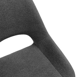 SILLA TAPIZADA SIMONA CON EL RESPALDO ABIERTO