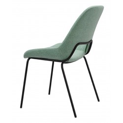 SILLA TAPIZADA SIMONA CON EL RESPALDO ABIERTO