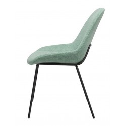 SILLA TAPIZADA SIMONA CON EL RESPALDO ABIERTO