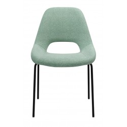 SILLA TAPIZADA SIMONA CON EL RESPALDO ABIERTO