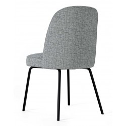 SILLA TAPIZADA MAXIME CON PATAS DE ACERO