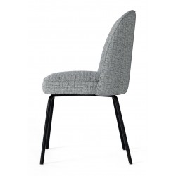 SILLA TAPIZADA MAXIME CON PATAS DE ACERO