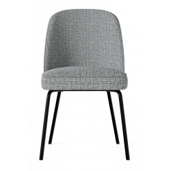 SILLA TAPIZADA MAXIME CON PATAS DE ACERO