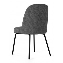 SILLA TAPIZADA MAXIME CON PATAS DE ACERO