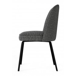 SILLA TAPIZADA MAXIME CON PATAS DE ACERO