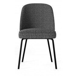 SILLA TAPIZADA MAXIME CON PATAS DE ACERO