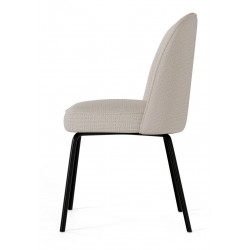 SILLA TAPIZADA MAXIME CON PATAS DE ACERO