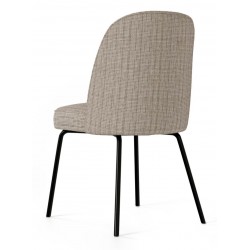 SILLA TAPIZADA MAXIME CON PATAS DE ACERO