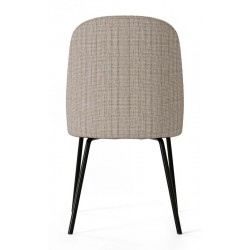 SILLA TAPIZADA MAXIME CON PATAS DE ACERO