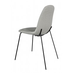 SILLA TAPIZADA DANA CON PATAS DE ACERO