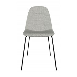 SILLA TAPIZADA DANA CON PATAS DE ACERO