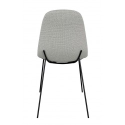 SILLA TAPIZADA DANA CON PATAS DE ACERO