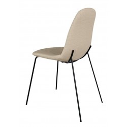 SILLA TAPIZADA DANA CON PATAS DE ACERO