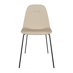 SILLA TAPIZADA DANA CON PATAS DE ACERO