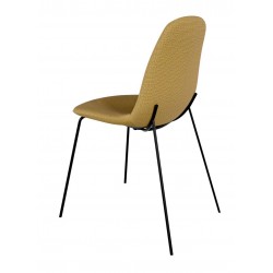 SILLA TAPIZADA DANA CON PATAS DE ACERO