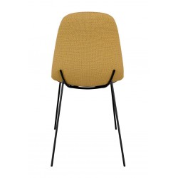 SILLA TAPIZADA DANA CON PATAS DE ACERO