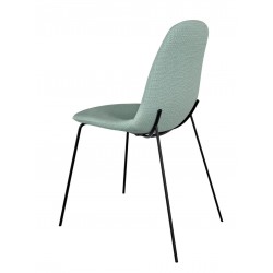 SILLA TAPIZADA DANA CON PATAS DE ACERO