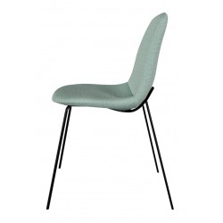 SILLA TAPIZADA DANA CON PATAS DE ACERO