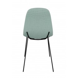 SILLA TAPIZADA DANA CON PATAS DE ACERO