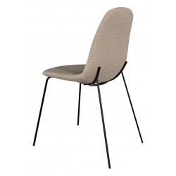 SILLA TAPIZADA DANA CON PATAS DE ACERO