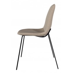 SILLA TAPIZADA DANA CON PATAS DE ACERO