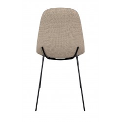 SILLA TAPIZADA DANA CON PATAS DE ACERO