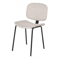 SILLA TAPIZADA WINONA CON PESPUNTE EN CRUZ