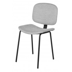 SILLA TAPIZADA WINONA CON PESPUNTE EN CRUZ