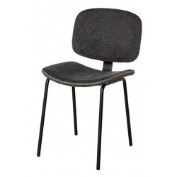 SILLA TAPIZADA WINONA CON PESPUNTE EN CRUZ