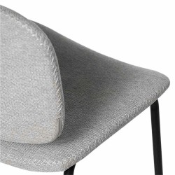 SILLA TAPIZADA WINONA CON PESPUNTE EN CRUZ