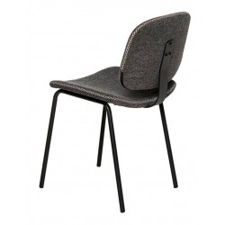 SILLA TAPIZADA WINONA CON PESPUNTE EN CRUZ