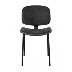 SILLA TAPIZADA WINONA CON PESPUNTE EN CRUZ