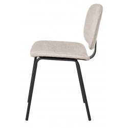 SILLA TAPIZADA WINONA CON PESPUNTE EN CRUZ