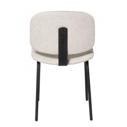 SILLA TAPIZADA WINONA CON PESPUNTE EN CRUZ