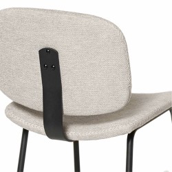 SILLA TAPIZADA WINONA CON PESPUNTE EN CRUZ