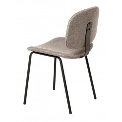 SILLA TAPIZADA WINONA CON PESPUNTE EN CRUZ