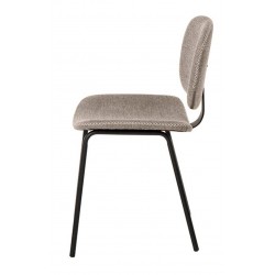 SILLA TAPIZADA WINONA CON PESPUNTE EN CRUZ