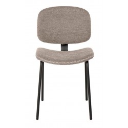 SILLA TAPIZADA WINONA CON PESPUNTE EN CRUZ