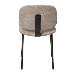 SILLA TAPIZADA WINONA CON PESPUNTE EN CRUZ