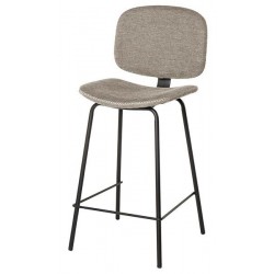 TABURETE TAPIZADO LOGAN CON PESPUNTE EN CRUZ