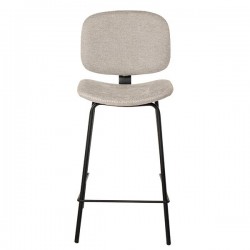 TABURETE TAPIZADO LOGAN CON PESPUNTE EN CRUZ