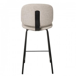 TABURETE TAPIZADO LOGAN CON PESPUNTE EN CRUZ