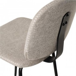 TABURETE TAPIZADO LOGAN CON PESPUNTE EN CRUZ