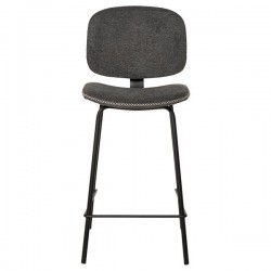 TABURETE TAPIZADO LOGAN CON PESPUNTE EN CRUZ