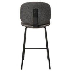 TABURETE TAPIZADO LOGAN CON PESPUNTE EN CRUZ