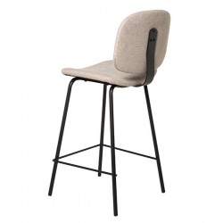 TABURETE TAPIZADO LOGAN CON PESPUNTE EN CRUZ