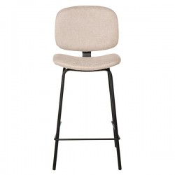 TABURETE TAPIZADO LOGAN CON PESPUNTE EN CRUZ