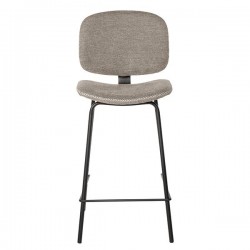 TABURETE TAPIZADO LOGAN CON PESPUNTE EN CRUZ