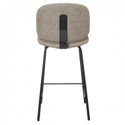 TABURETE TAPIZADO LOGAN CON PESPUNTE EN CRUZ